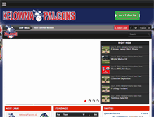 Tablet Screenshot of kelownafalcons.com